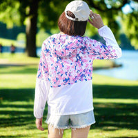 UPF 50+ women's purple Running Jacket
