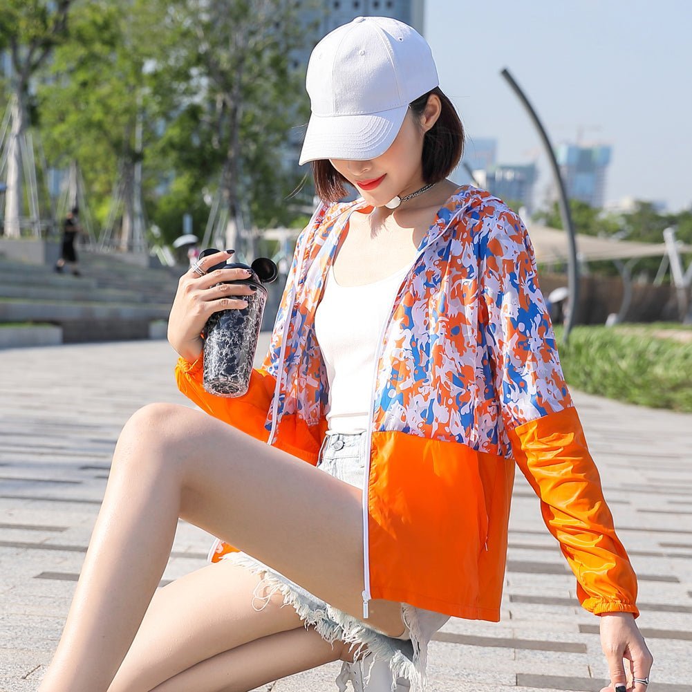 Running UV Protection Jacket in orange