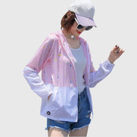 Running UV Protection Jacket in pink Sun Protection Clothing