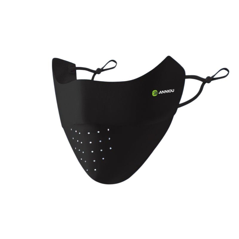 Black Seamless UV Protection Mask