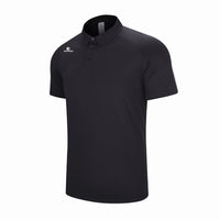 Men's Black Short Sleeve Polo Shirt UPF 100