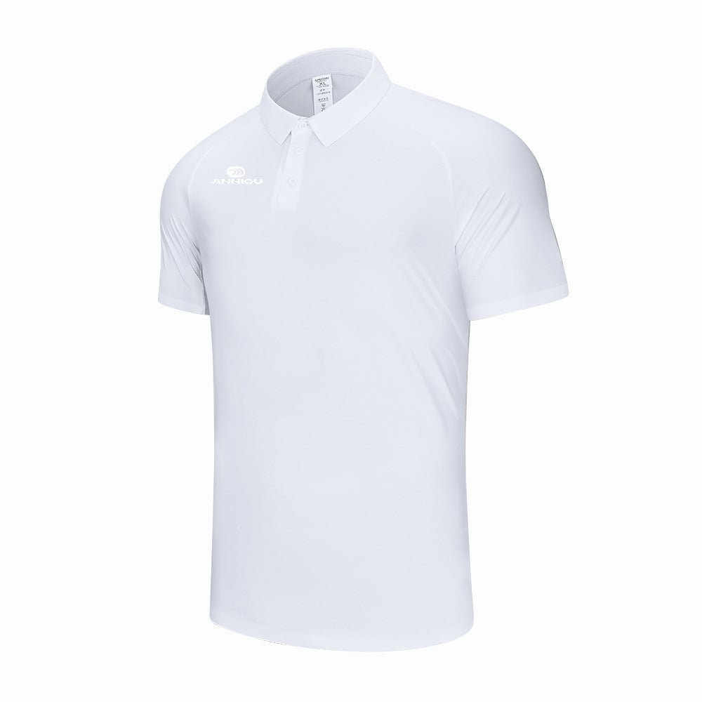 Men's White Short Sleeve Polo Shirt UPF 100