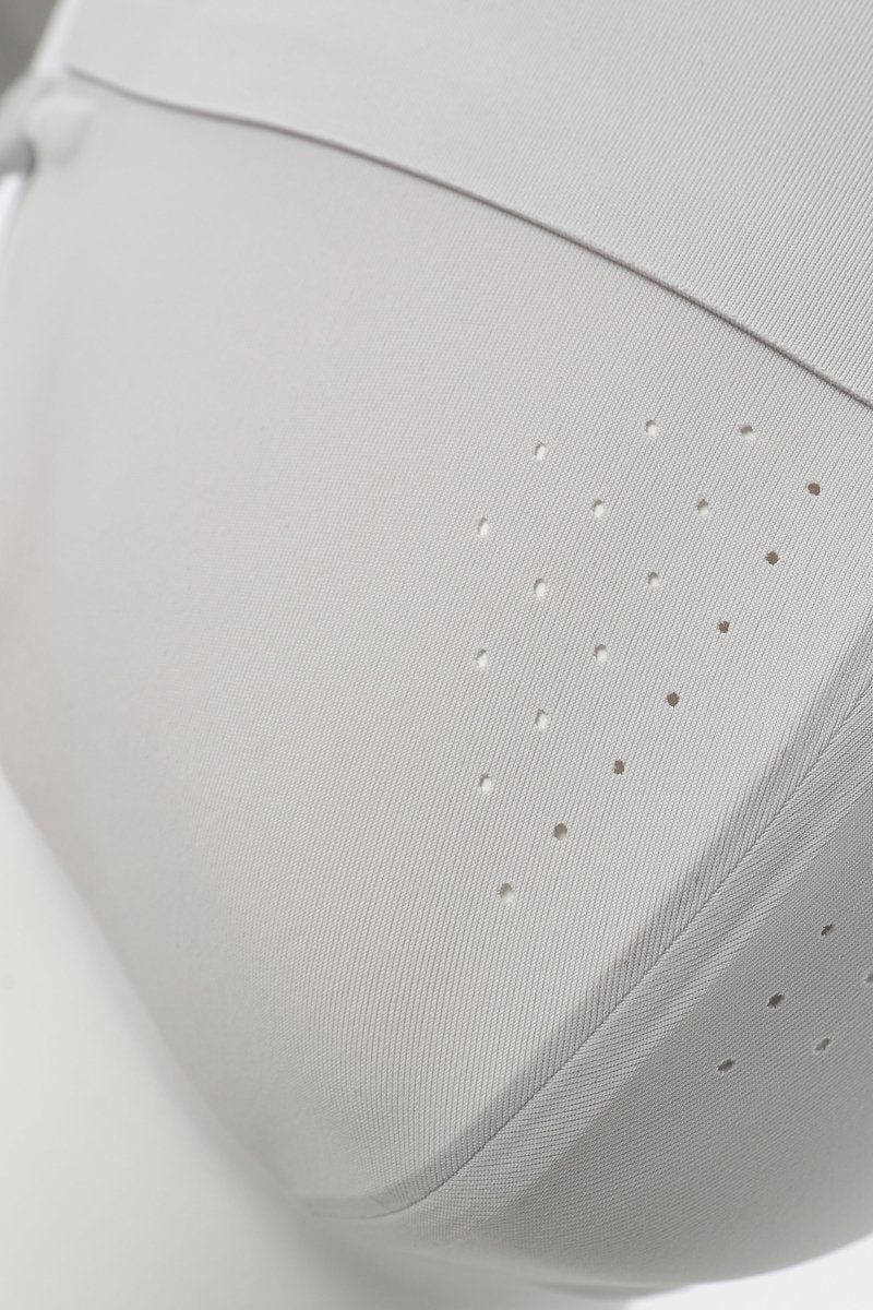 Light Gray vent Silk Cooling UV Protection Face Mask