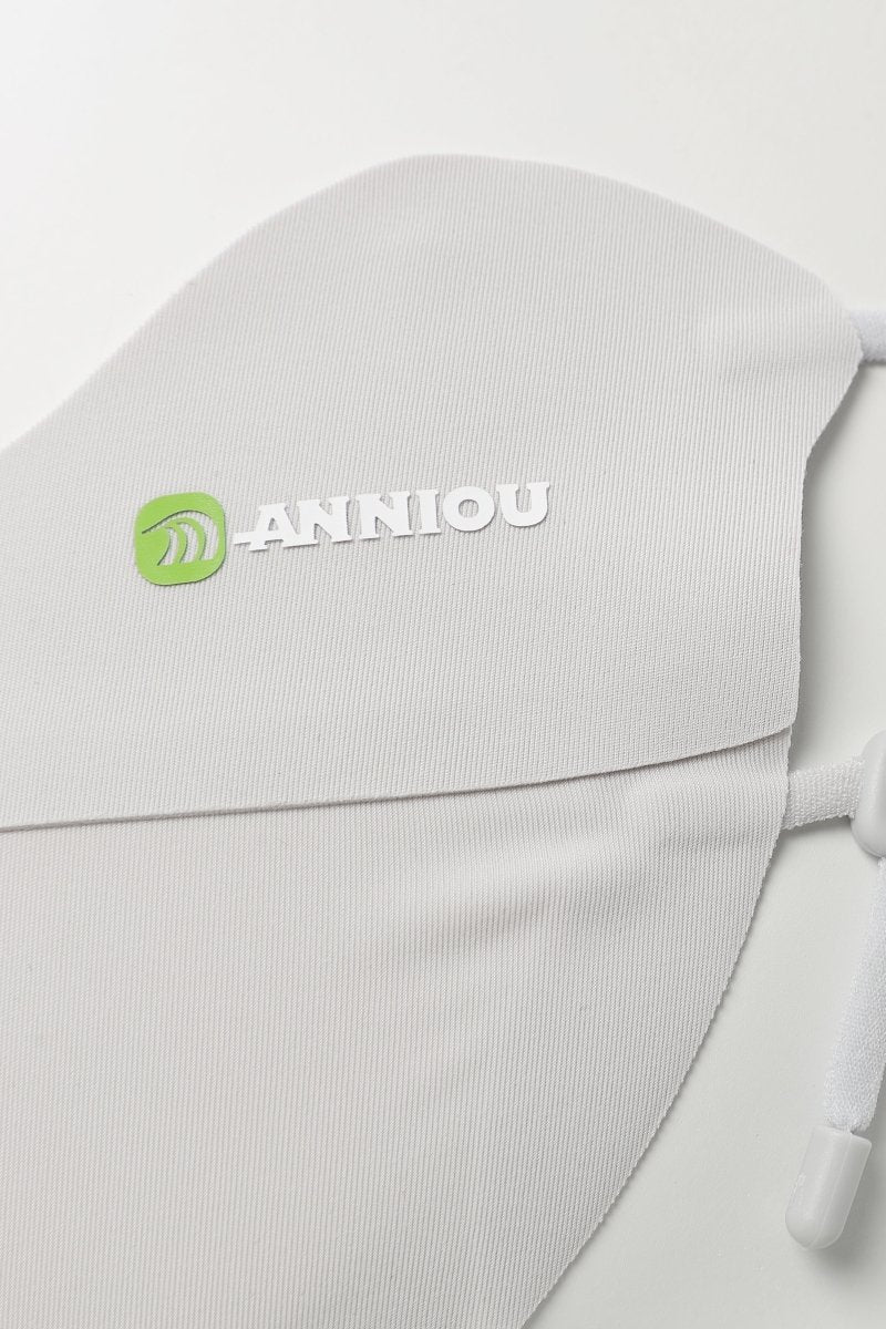 Anniou Light Gray Silk Cooling UV Protection Face Mask