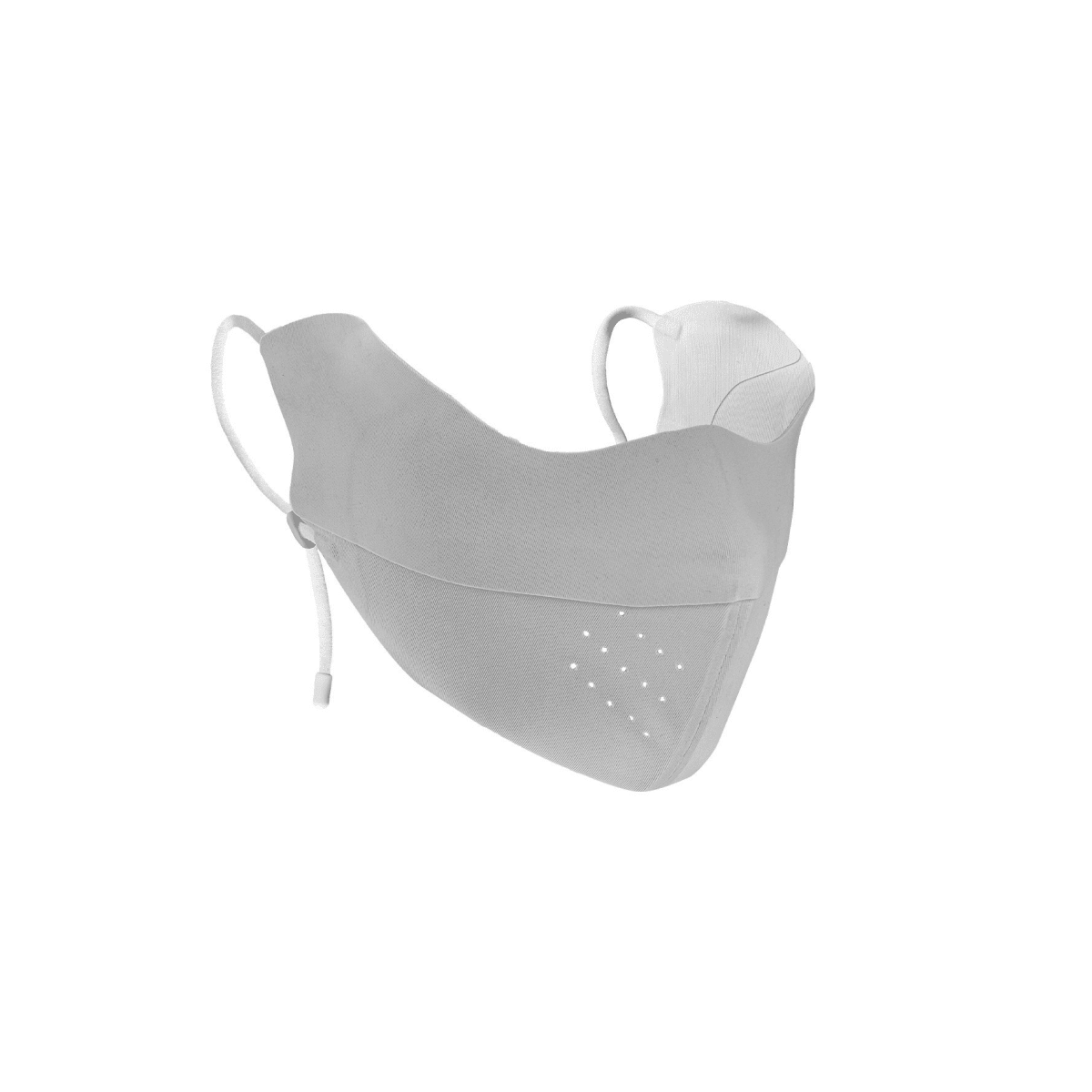 Light Gray Silk Cooling UV Protection Face Mask
