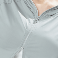 Slim Fit Hooded Sun Protection Jacket zip