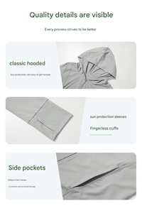 Women's UPF 50+ Hooded Sun Protection Jacket details
