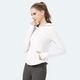 Women's white UPF 50+ Hooded Sun Protection Jacket by Anniou with two way zip