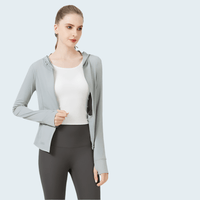 Women's UPF 50+ Hooded Sun Protection Jacket by Anniou with two way zip open