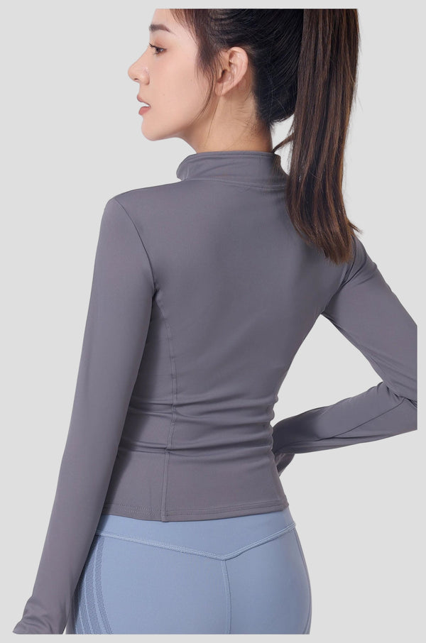 Gray UPF 50+ Yoga Jacket