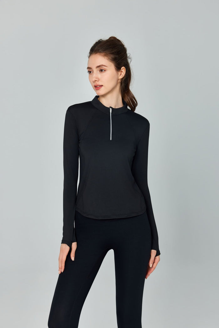Slim Fit Yoga Quarter Zip Top UPF 50+ - Sun Protection Clothing