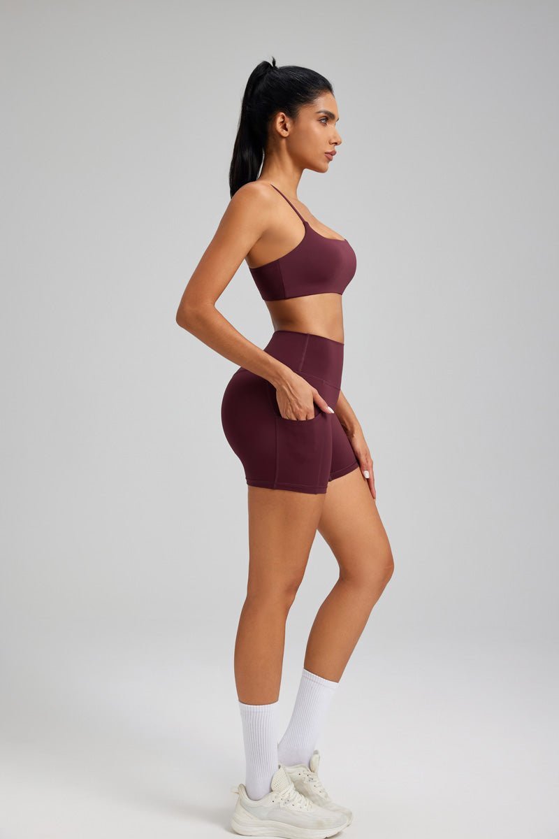 Spaghetti Strap Yoga Bra - Sun Protection Clothing