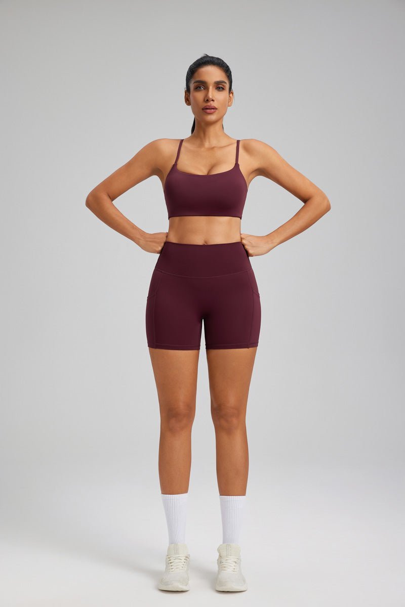 Spaghetti Strap Yoga Bra - Sun Protection Clothing