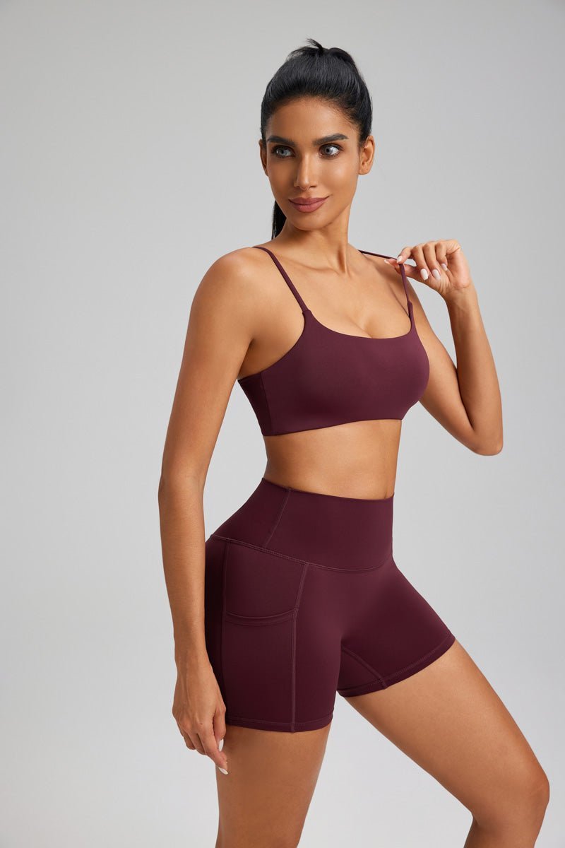 Spaghetti Strap Yoga Bra - Sun Protection Clothing