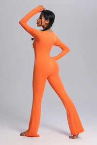 Anniou orange jumpsuit all in one