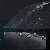 Rain and Storm resistant Automatic Umbrella in black