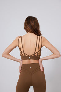 Strappy Crisscross Back Sports Bra - Sun Protection Clothing