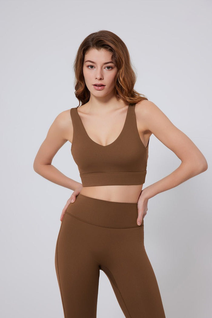 Strappy Crisscross Back Sports Bra - Sun Protection Clothing