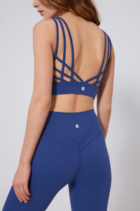 Strappy Crisscross Back Sports Bra - Sun Protection Clothing