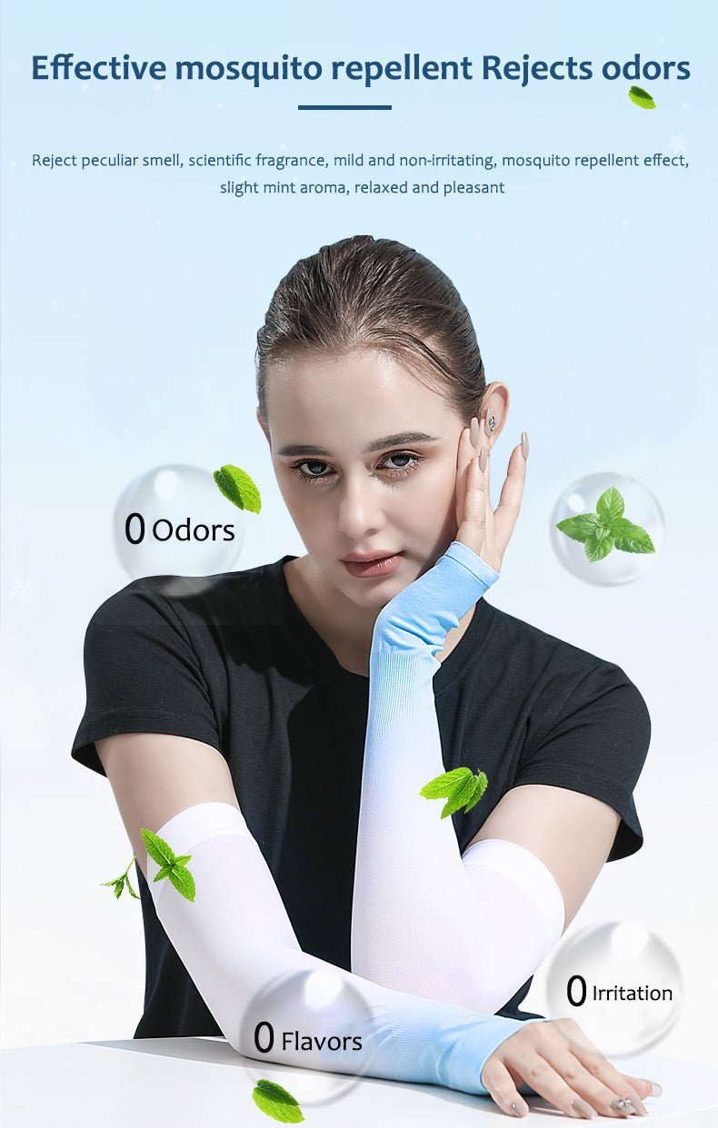 Sun Protection Ice Silk Color Gradient Uv Arm Sleeves - Sun Protection Clothing