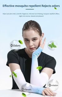 Sun Protection Ice Silk Color Gradient Uv Arm Sleeves - Sun Protection Clothing