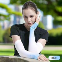 Sun Protection Ice Silk Color Gradient Uv Arm Sleeves - Sun Protection Clothing