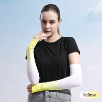 Sun Protection Ice Silk Color Gradient Uv Arm Sleeves - Sun Protection Clothing
