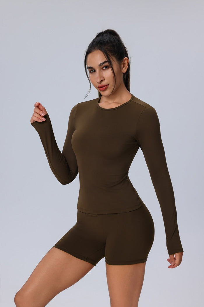 Sun Protection Long Sleeve Yoga Top