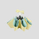 yellow and green Sun Protective Bow Umbrella