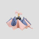 Foldable pink and blue Sun Protective Bow Umbrella