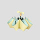 yellow and green Sun Protective Bow Umbrella