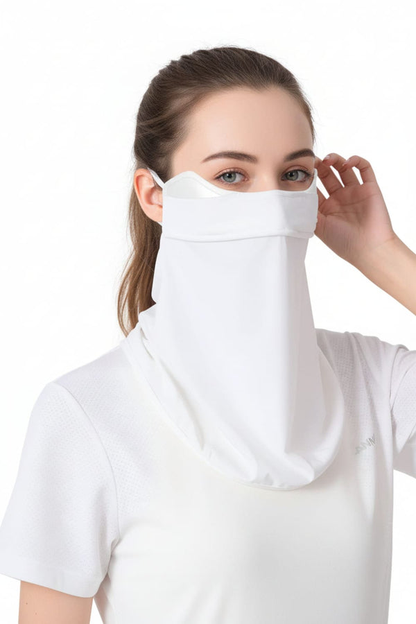 White Sun Protective Face Mask UPF 50+