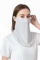 gray Sun Protective Face Mask UPF 50+