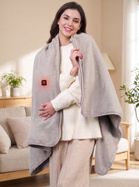 Wearable Electric Heating Wrap with Zipper