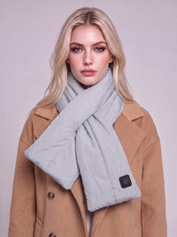#Grey Thermal Heated Scarf