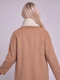 Back view of #ivory Thermal Heated Scarf