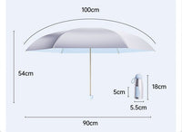 Titanium Silver UV Umbrella UPF50+ size guide