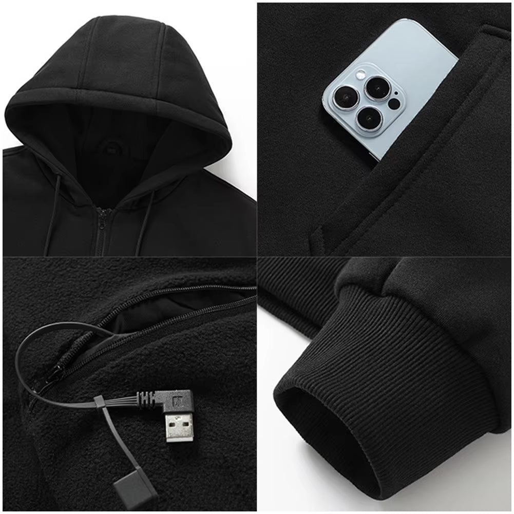 Unisex Heated Hoodie - Sidiou Group