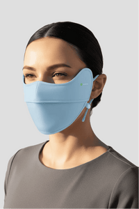 light blue UPF 100 Lightweight Face Mask