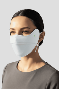 light grey UPF 100 Lightweight Face Mask