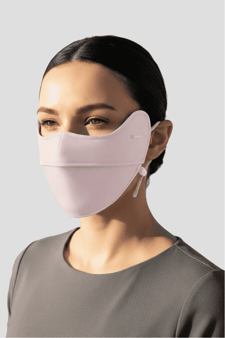 light pink UPF 100 Lightweight Face Mask