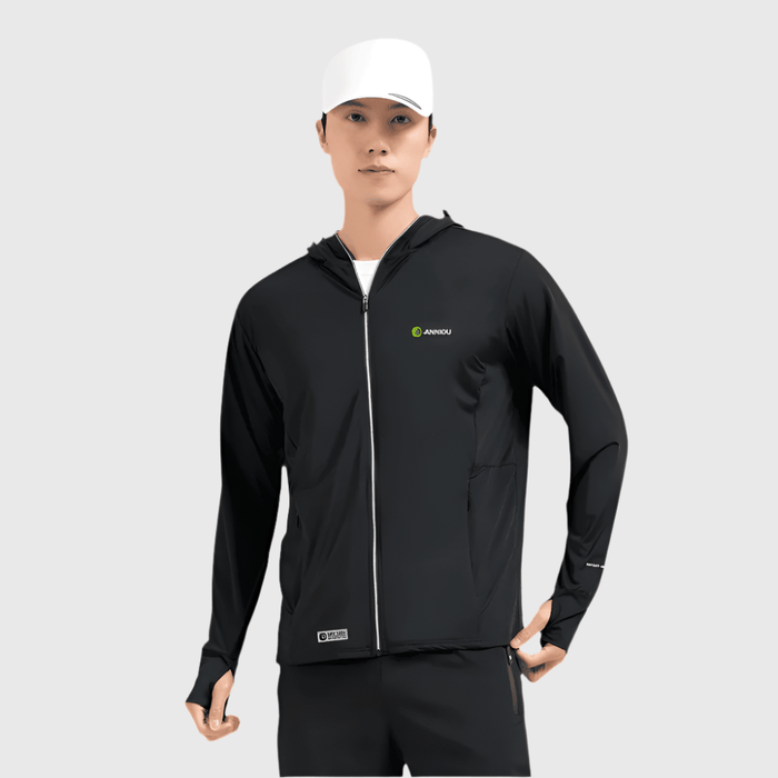 UPF 100+ Sun Protection Hooded Jacket black