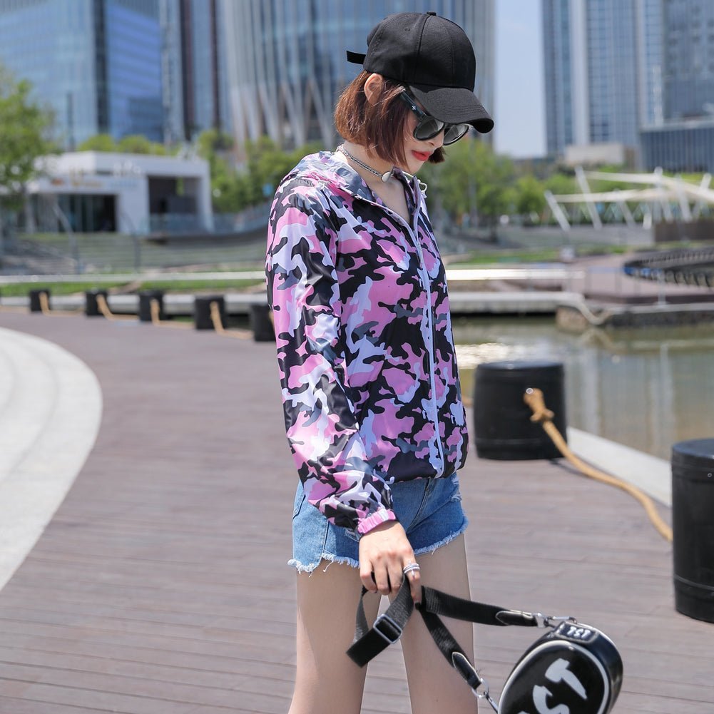 UPF 50+ Anti UV Sun Protection Camo Jacket - Sun Protection Clothing
