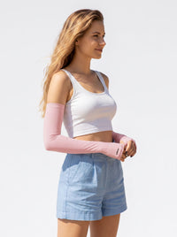 Women's UPF 50 Light pink Arm Sleeves