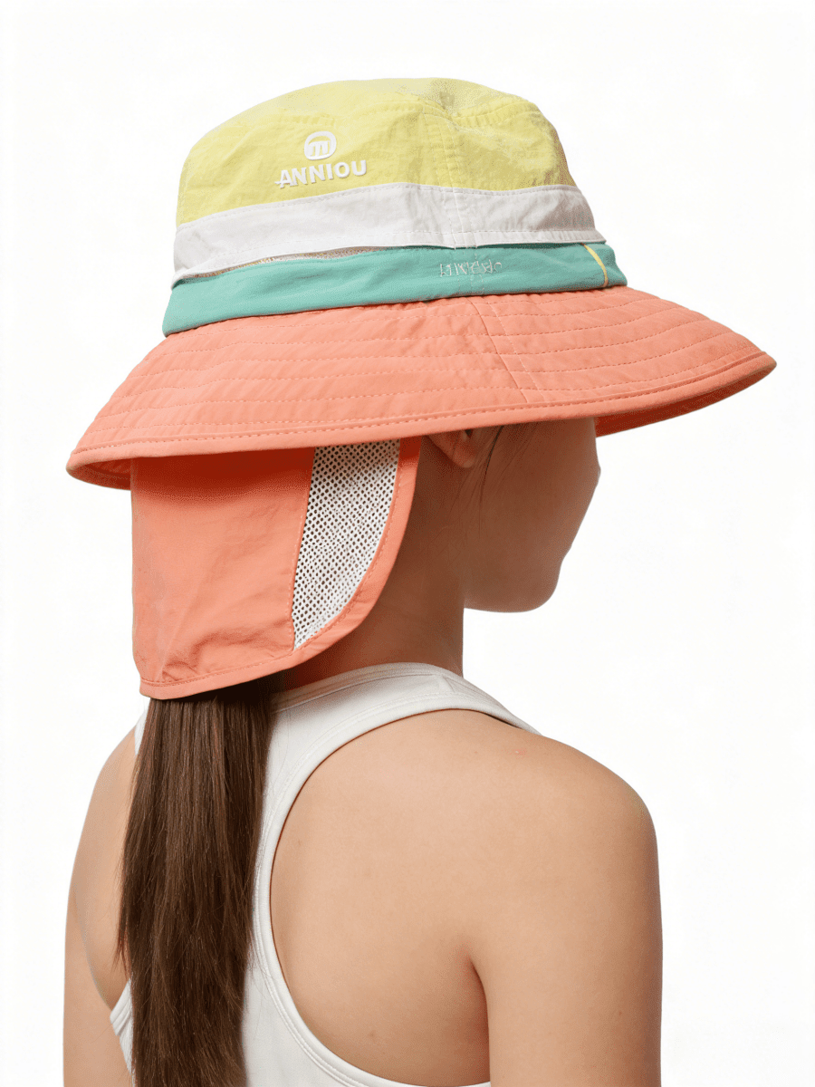 UPF 50+ Color - Block Kids’ Bucket Hat