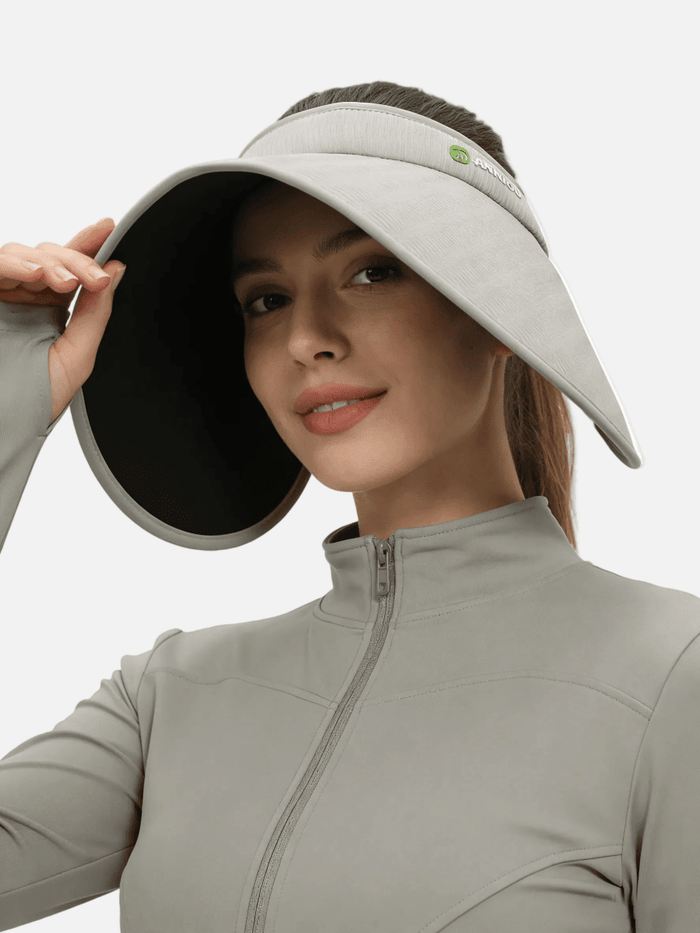 UPF 50+ Extra Wide Brim Visor Hat