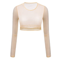 nude upf50 golf mesh layering top