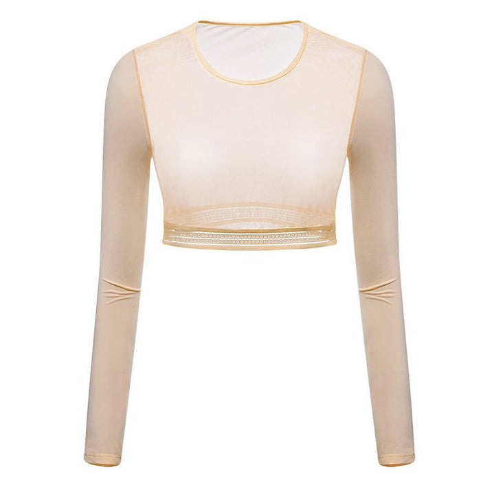 nude upf50 golf mesh layering top