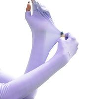 Purple UPF 50+ Ice Silk Arm Sleeves