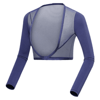 Dark Blue UPF50 Ice Silk Golf Mesh Shrug Sleeves
